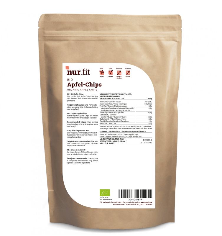 nur.fit BIO Apfelchips