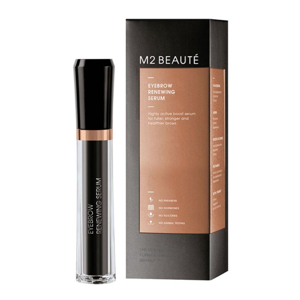 M2 BEAUTÉ Augenbrauen Serum mit Verpackung.