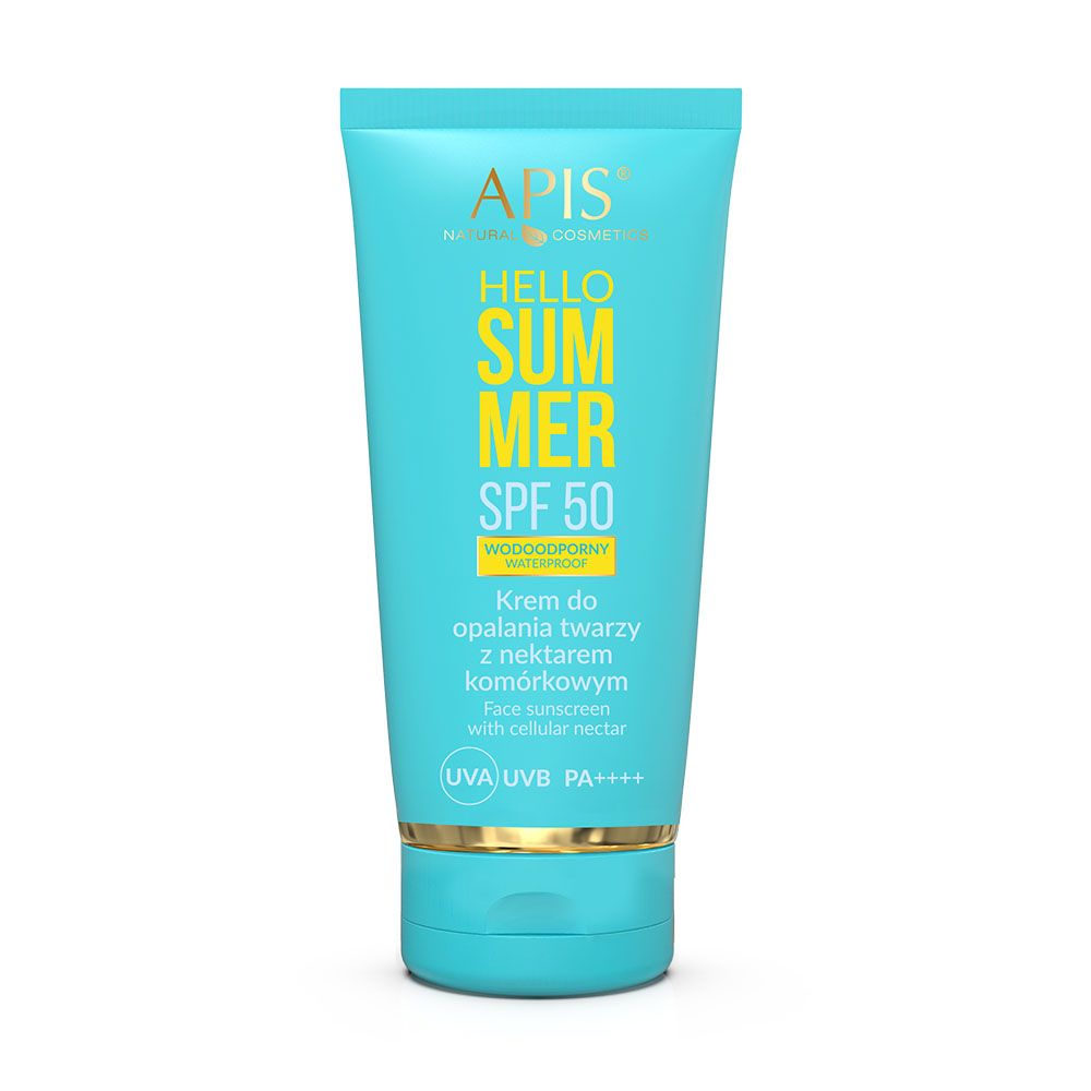 APIS HELLO SUMMER LSF 50, Gesichts-Sonnenschutzcreme mit Zellnektar,