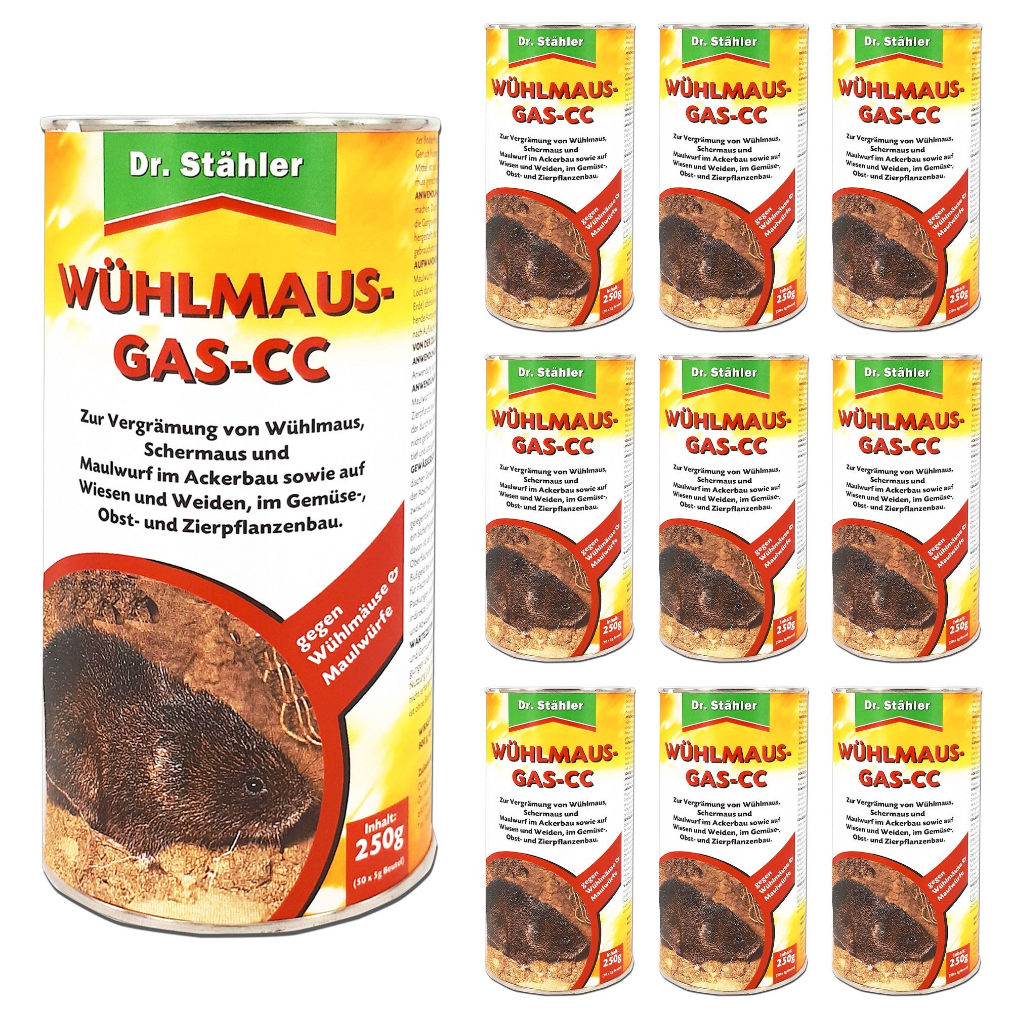 SILBERKRAFT Wühlmausgas