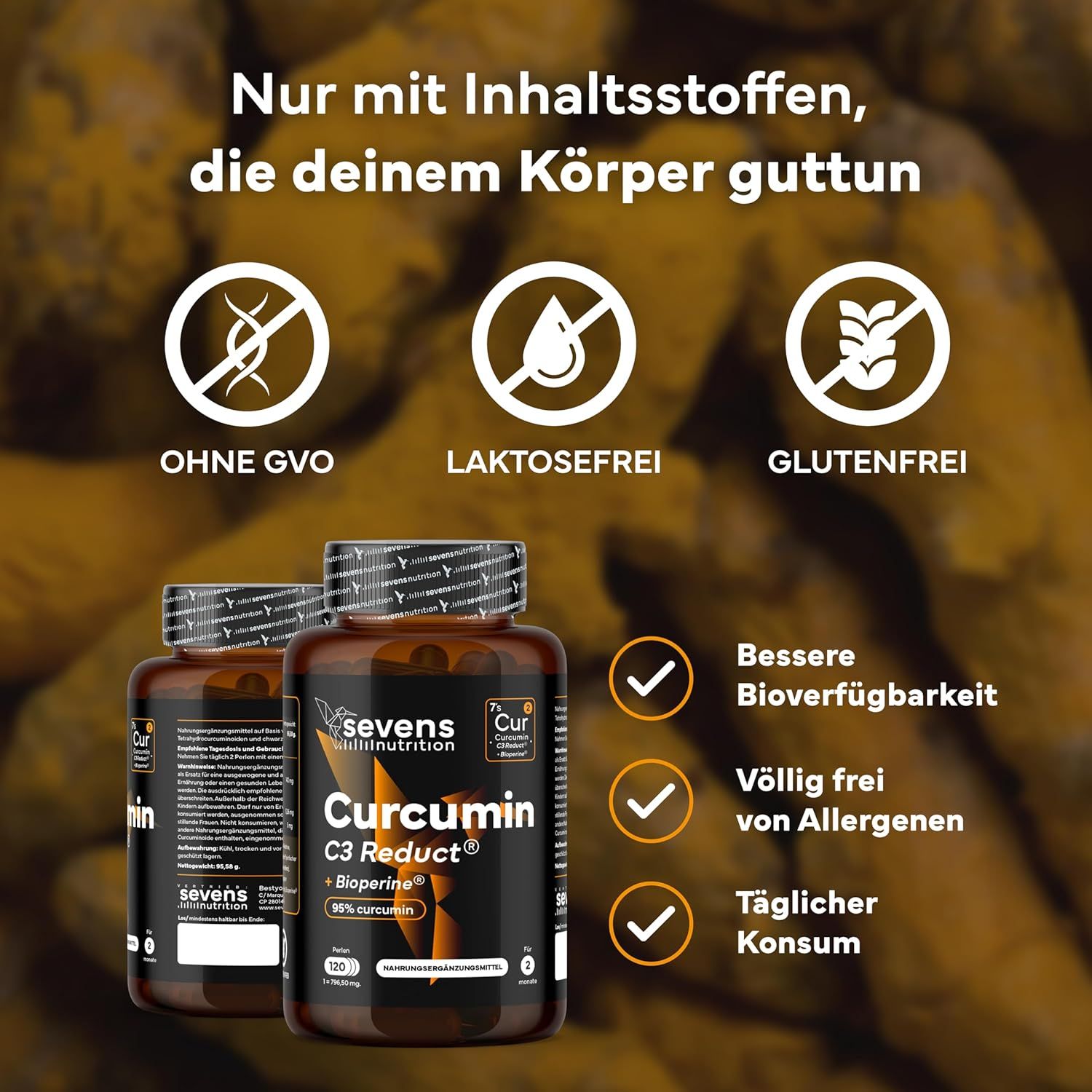 SEVENS NUTRITION Kurkuma Kapseln