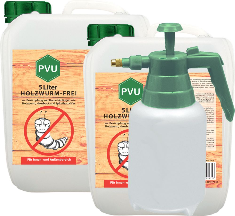 PVU Holzwurmspray zur Bekämpfung von Holwürmern und Holz Schädlingen