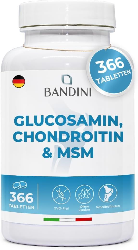 Bandini Glucosamin Chondroitin MSM mit Vitamin C Tabletten
