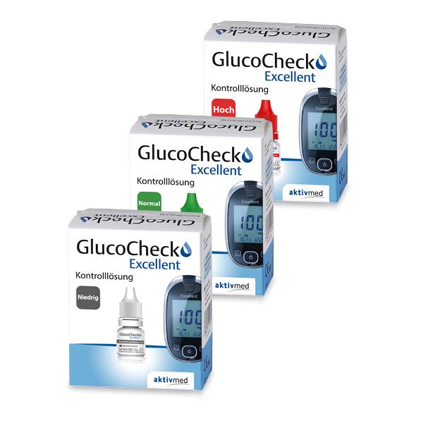 GlucoCheck Excellent Kontrolllösung (niedrig) für das Excellent Messgerät