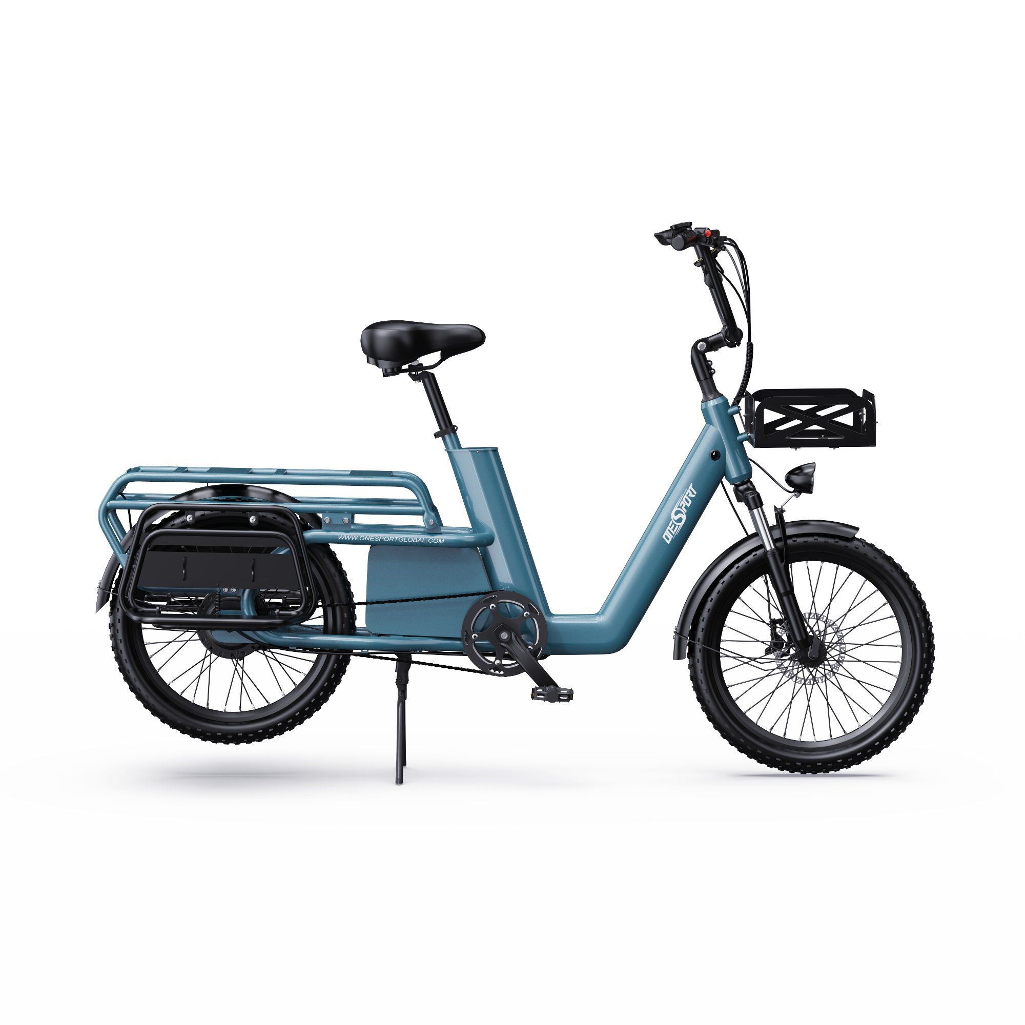 ONESPORT OT01 Longtail-Lastenrad mit 650-W-Motor und 48-V-27-Ah-Akku