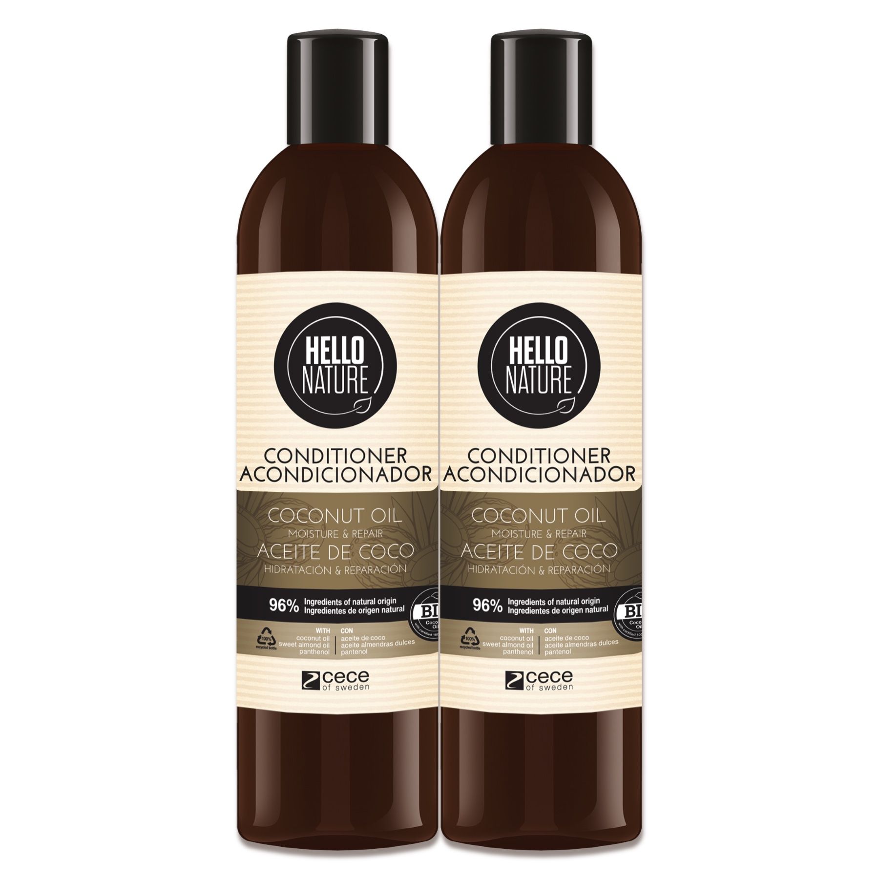 Hello Nature Haarspülung für Haarpflege mit Kokosöl Bio