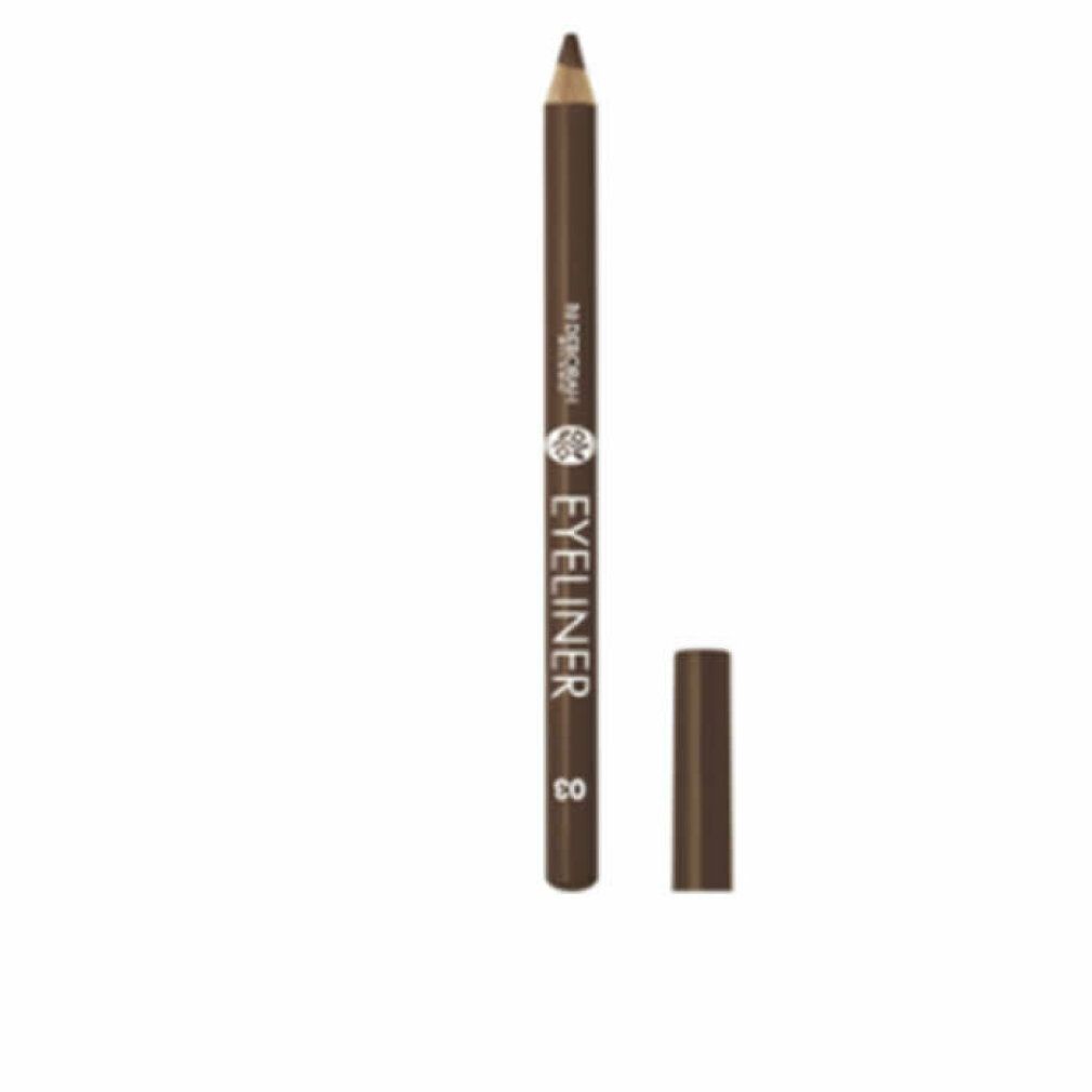 Brauner Eyeliner-Stift mit Kappe. Aufschrift: Eyeliner 03. Marke: deborah milano.