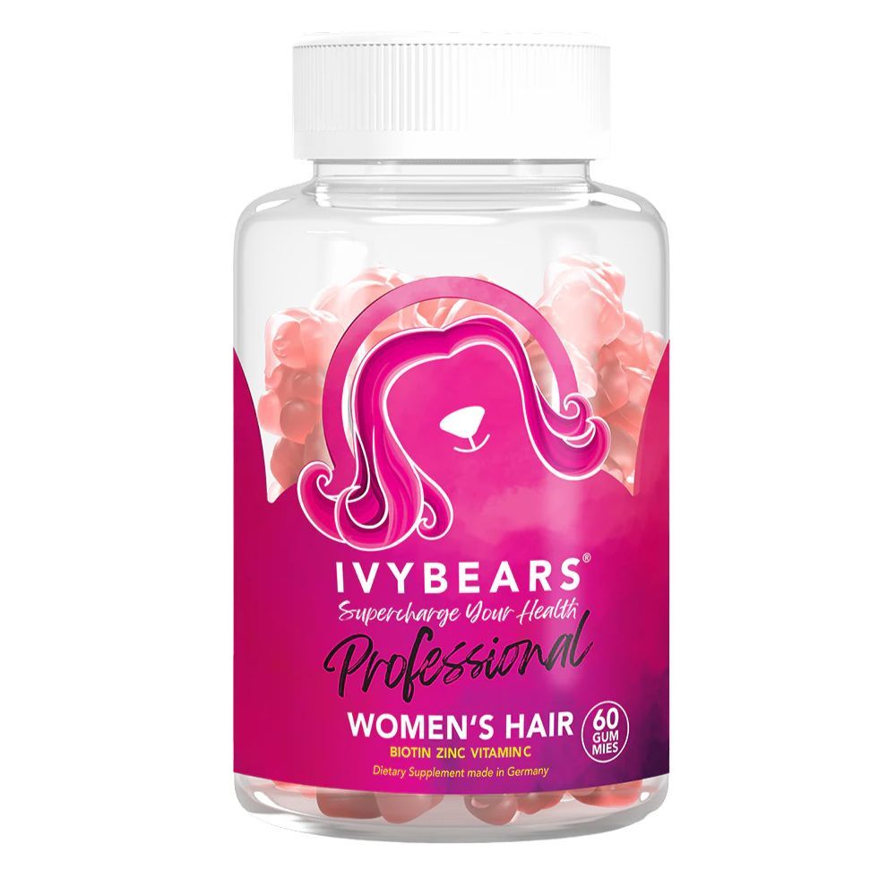 IvyBears Womens Hair Professional Gummies -Biotin, Folsäure & essenzielle Vitamine