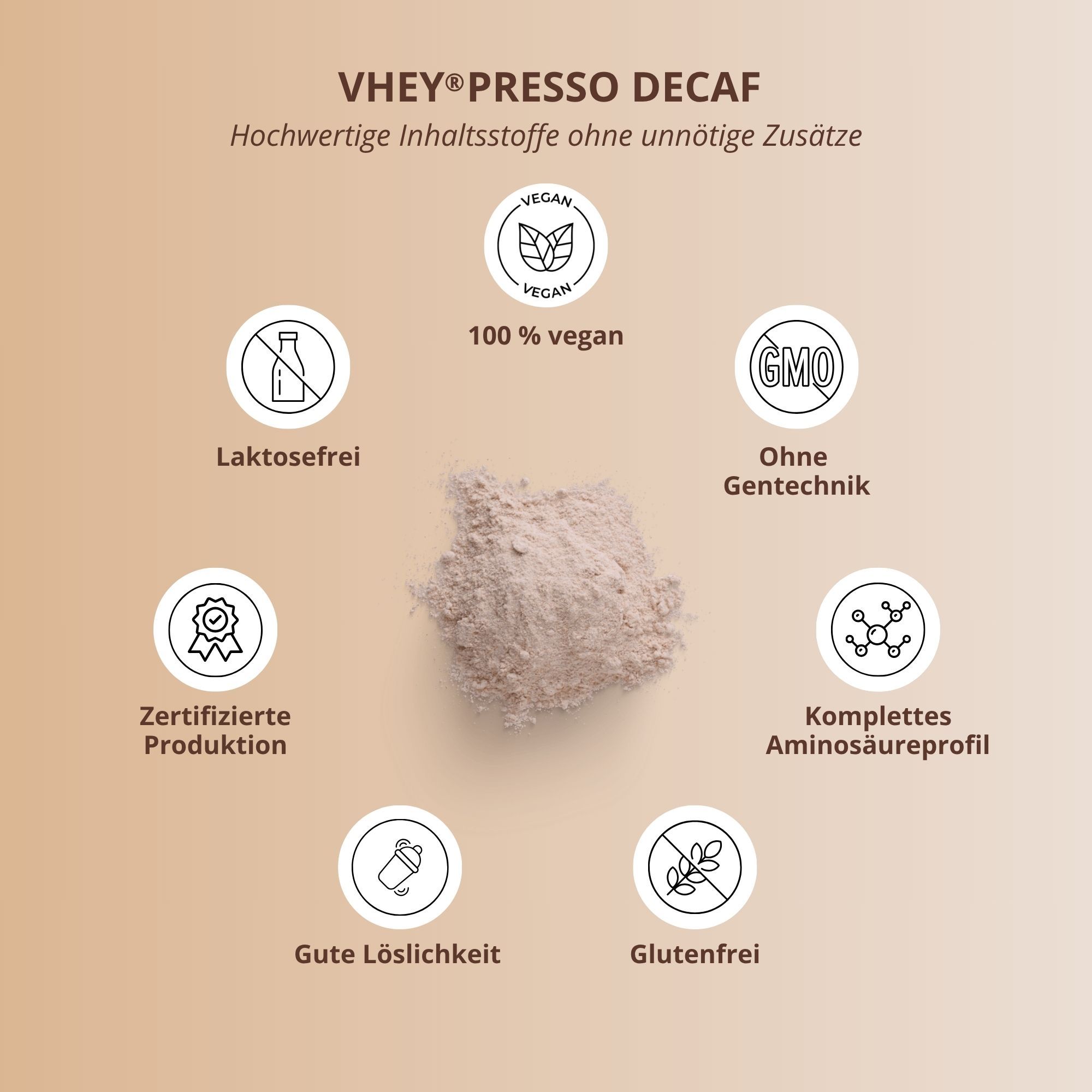 nutri+ Vheypresso Proteinkaffee Iced Vanilla Vegan DECAF