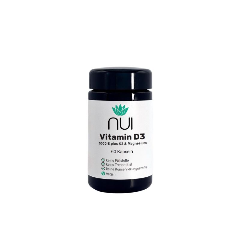 NUI Vitamin D3&K2 5.000IE mit Magnesium