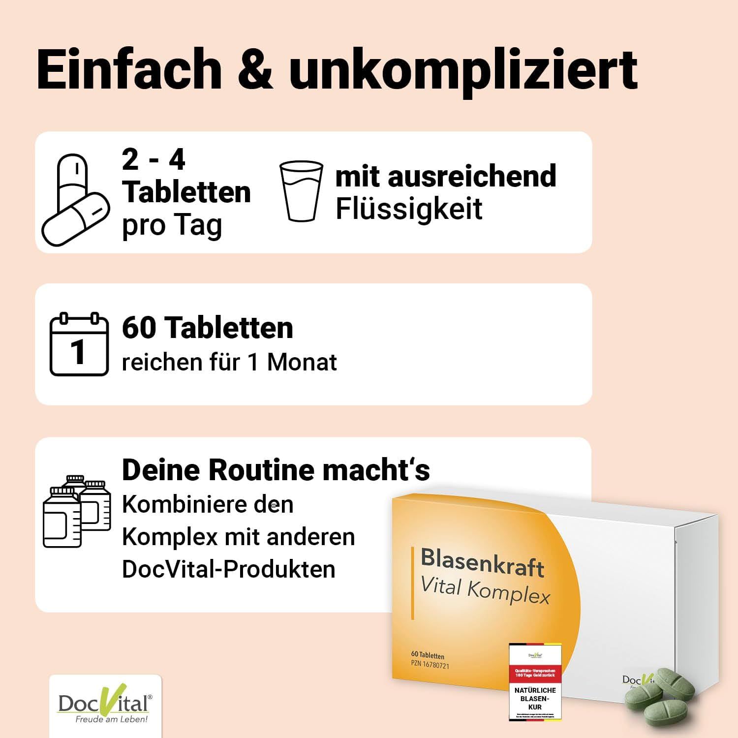 DocVital Blasenkraft Blasen Tabletten