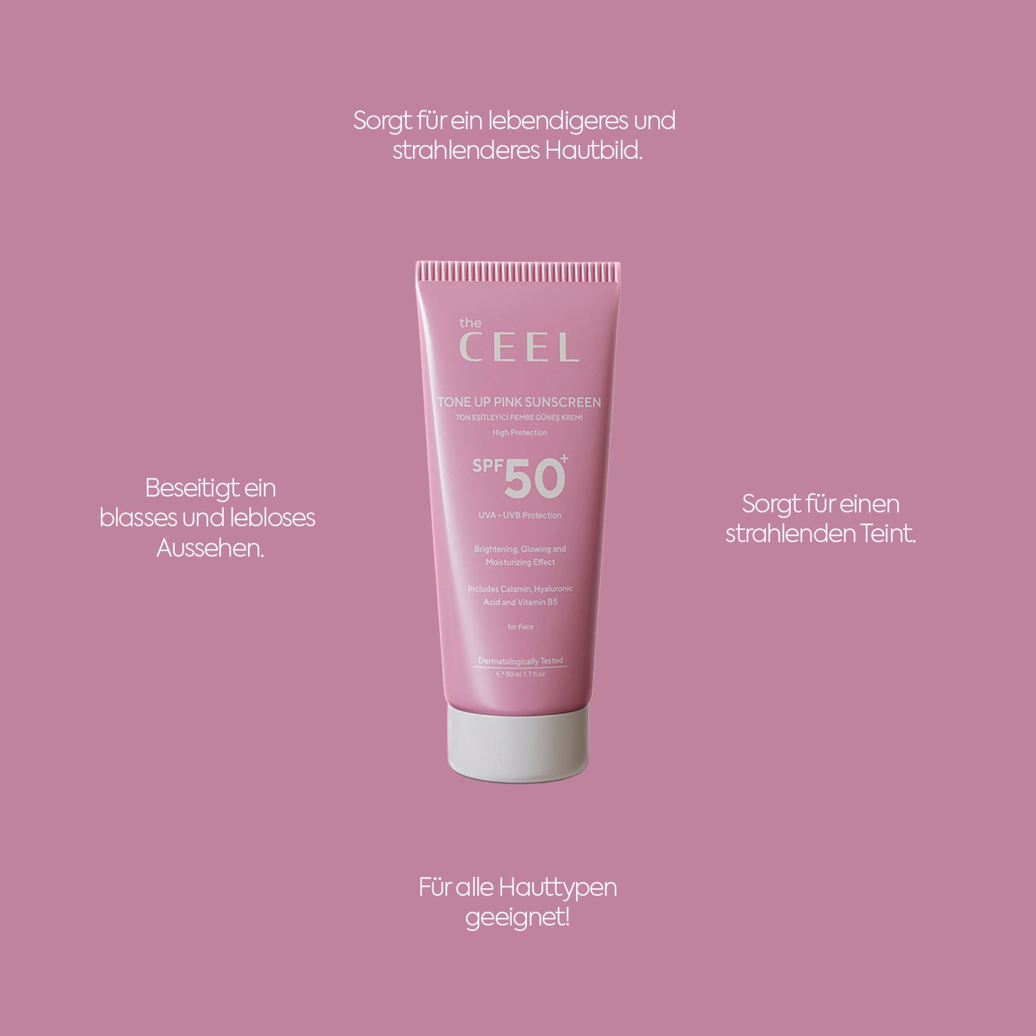 THE CEEL Ausgleichender Sonnencreme SPF 50+