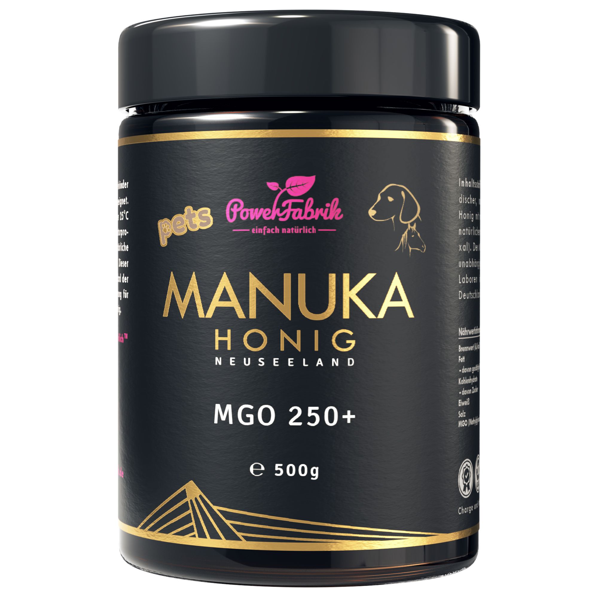 PowerFabrik Manuka Honig für Tiere, MGO 250+