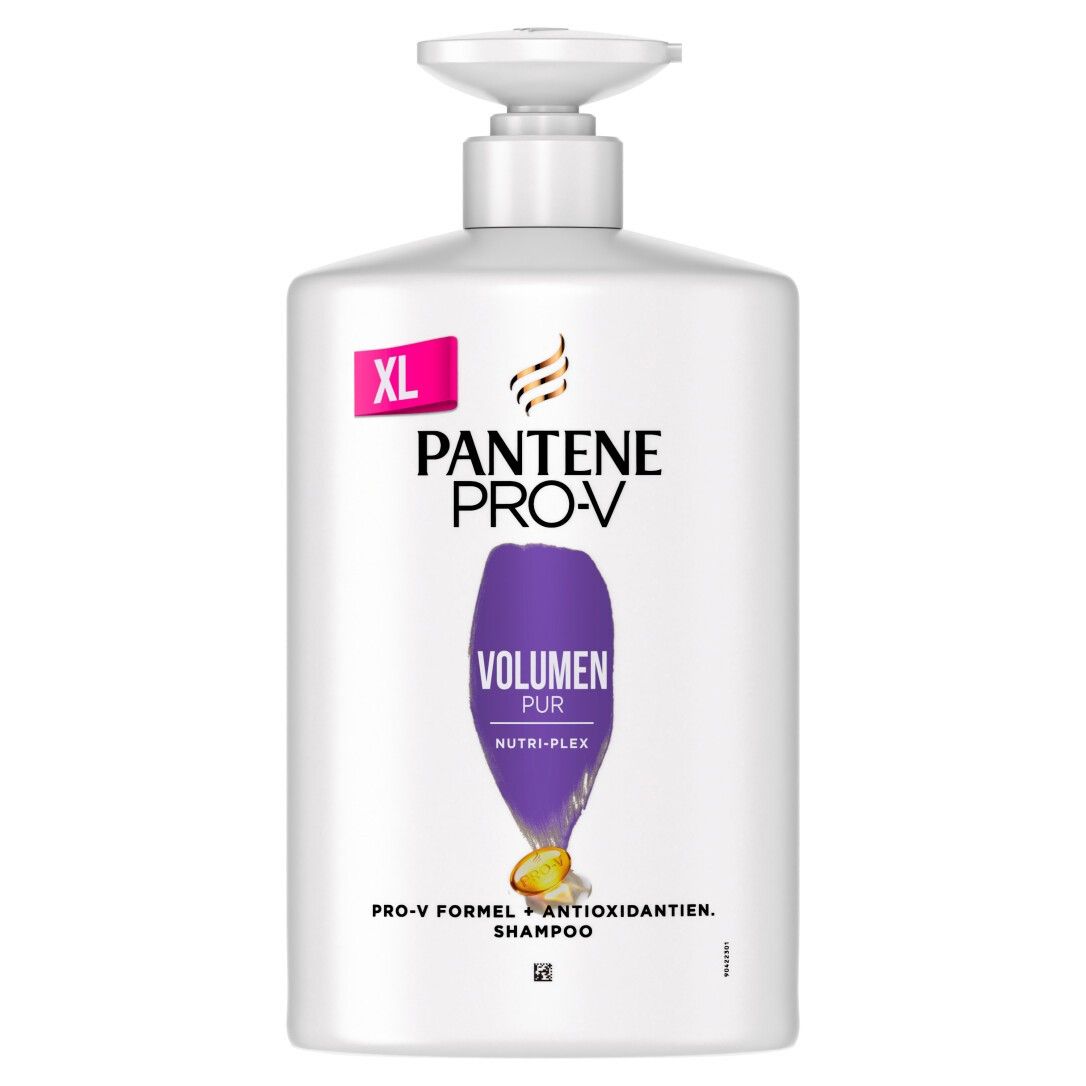 Multipack Pantene Pro-V Volume Pur Shampoo, Pro-V Formel + Antioxidantien, Für feines, plattes Haar