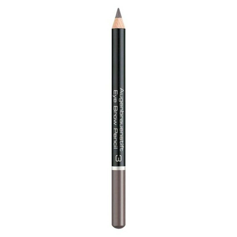 Augenbrauenstift, hellbraun, mit Spitze. Aufschrift: Augenbrauenstift Eye Brow Pencil 3.