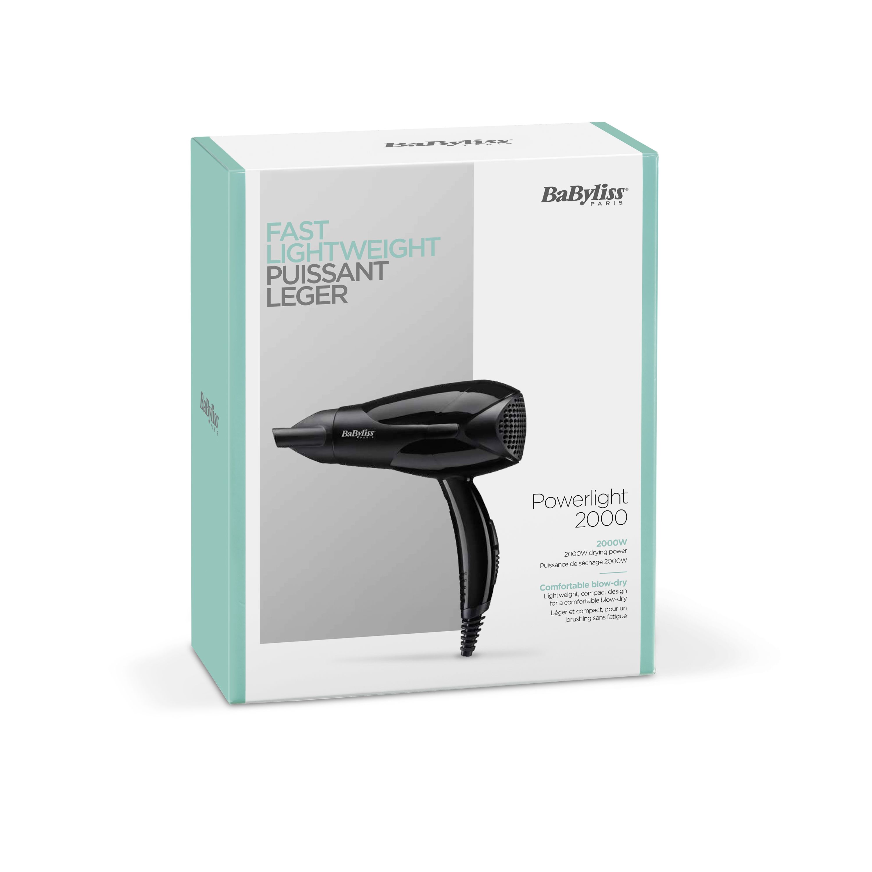 BaByliss Haartrockner D212E Powerlight 2000 violett