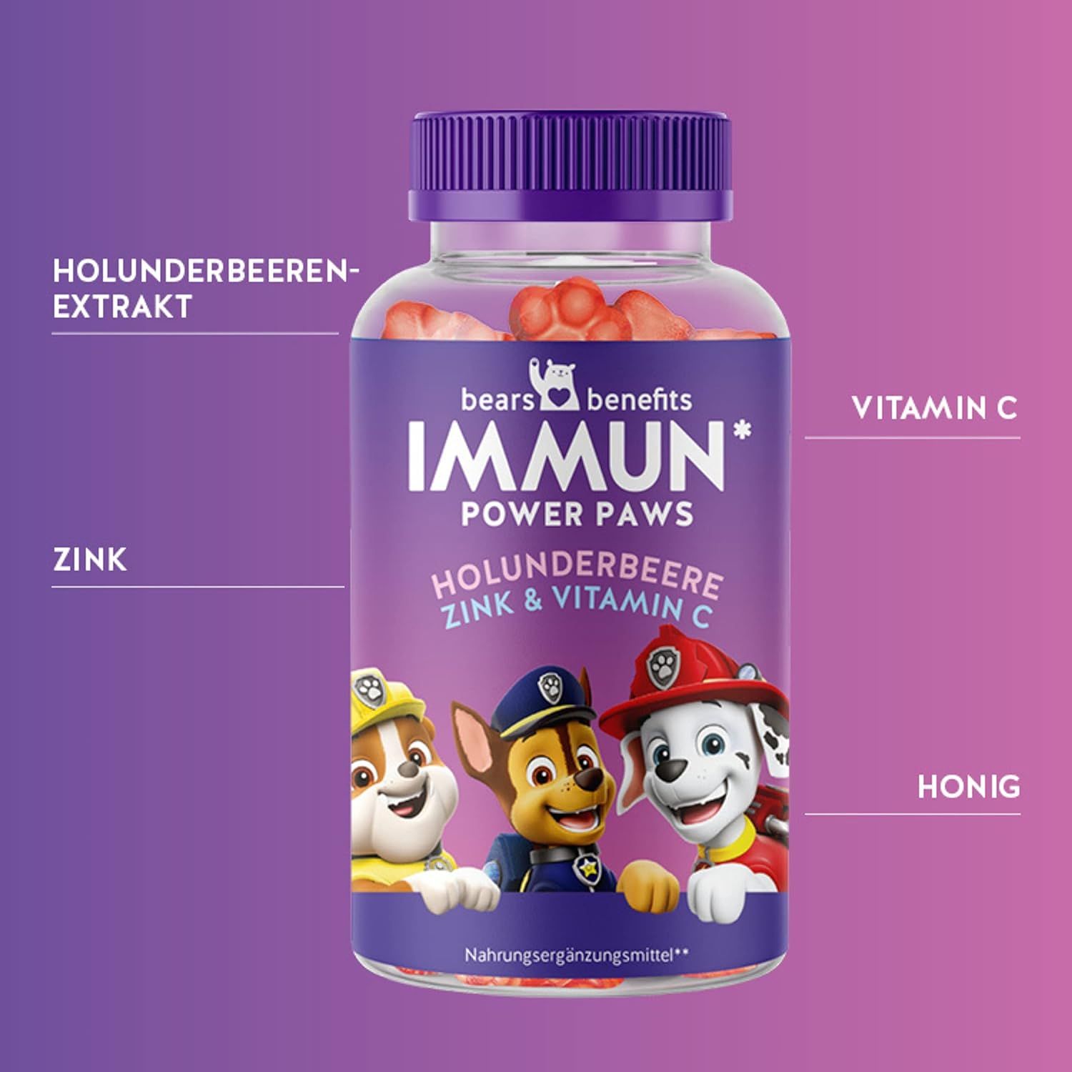 Bears with Benefits PAW Patrol Kinder Vitamin Gummibärchen