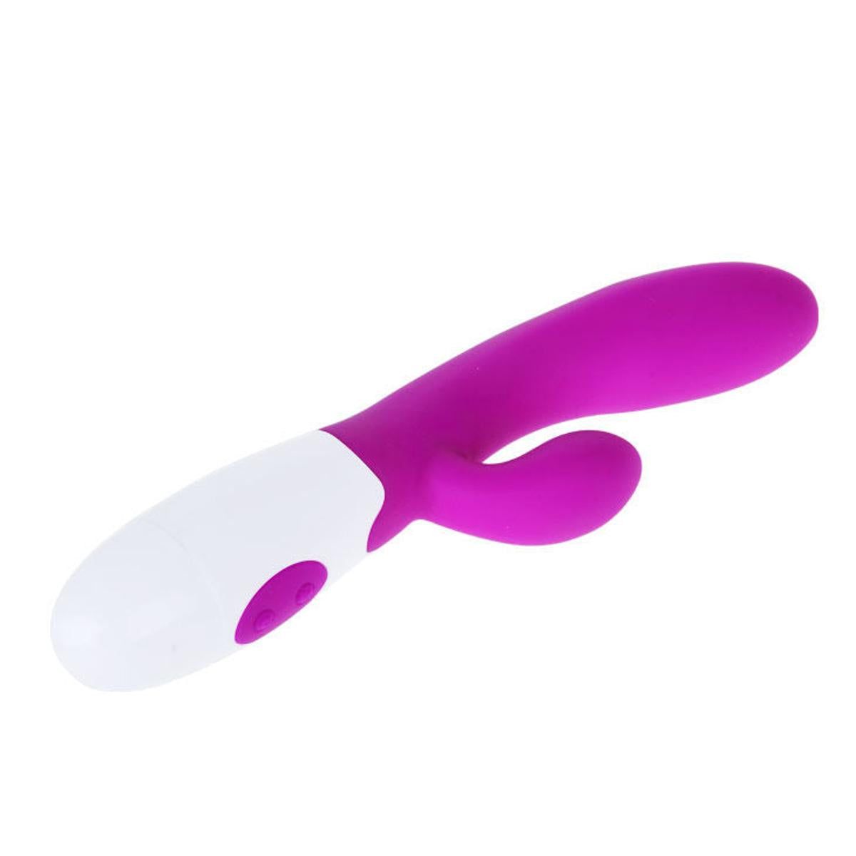 Rabbitvibrator "Alvis" aus 100% Silikon | Flüsterleise, 30 verschiedene Vibrationsmodi | Pretty Love