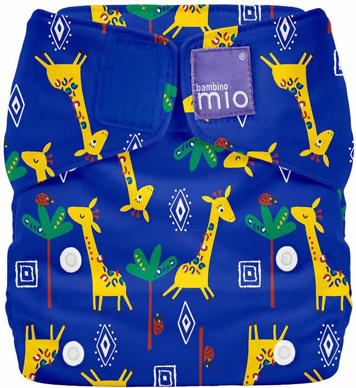 BambinoMio Miosolo AIO-Windel Onesize Giraffen Gala (Blau)