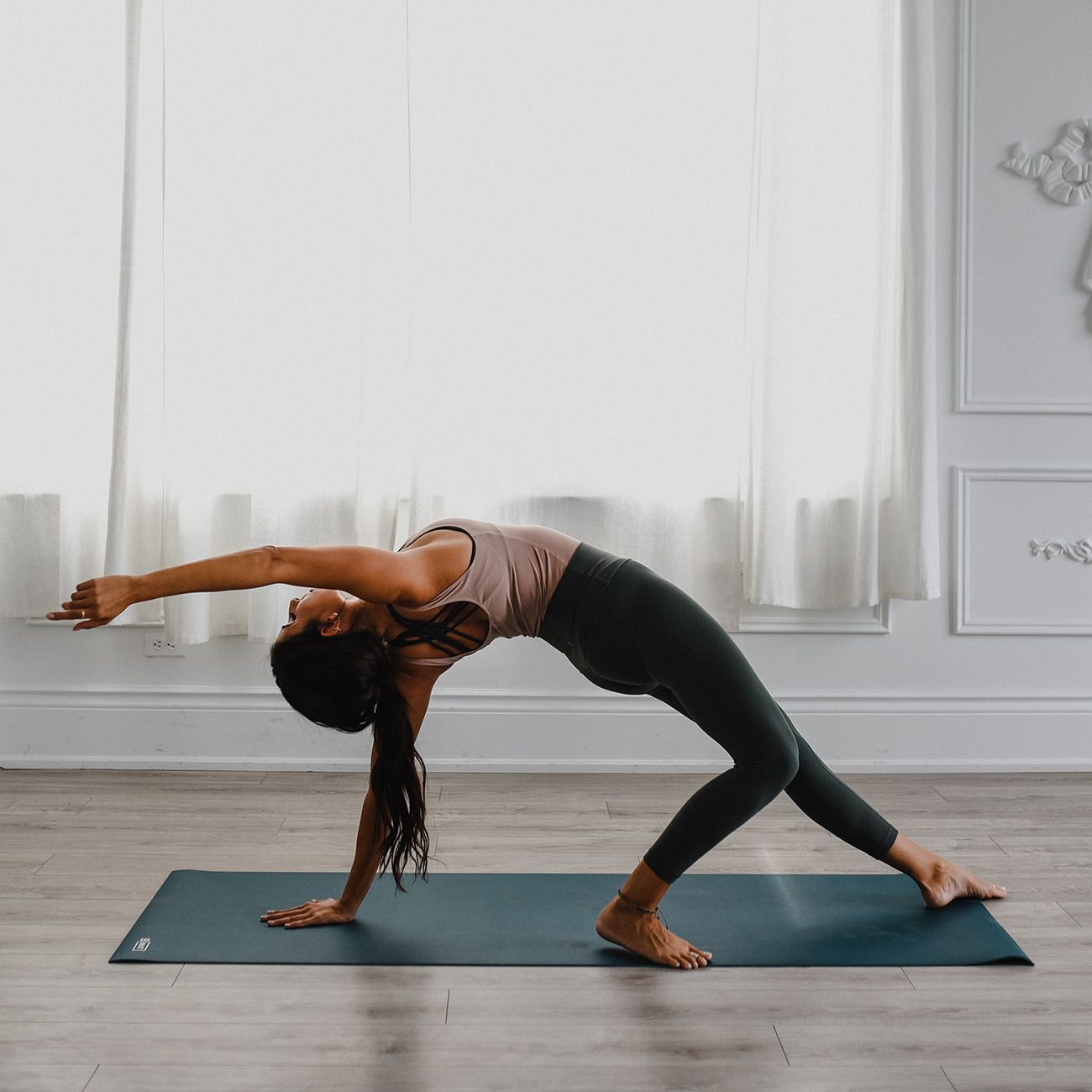 Yogamatte b, mat strong - Ocean Green (180cm)