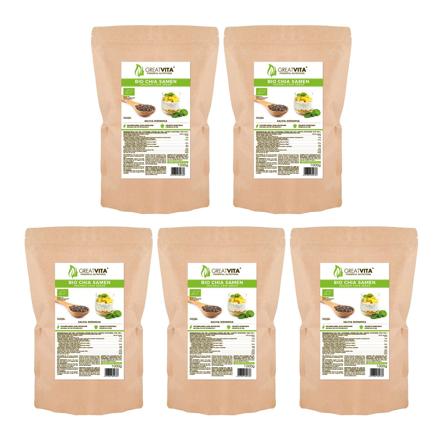 GreatVita Bio Chia Samen 5000 g Shop Apotheke