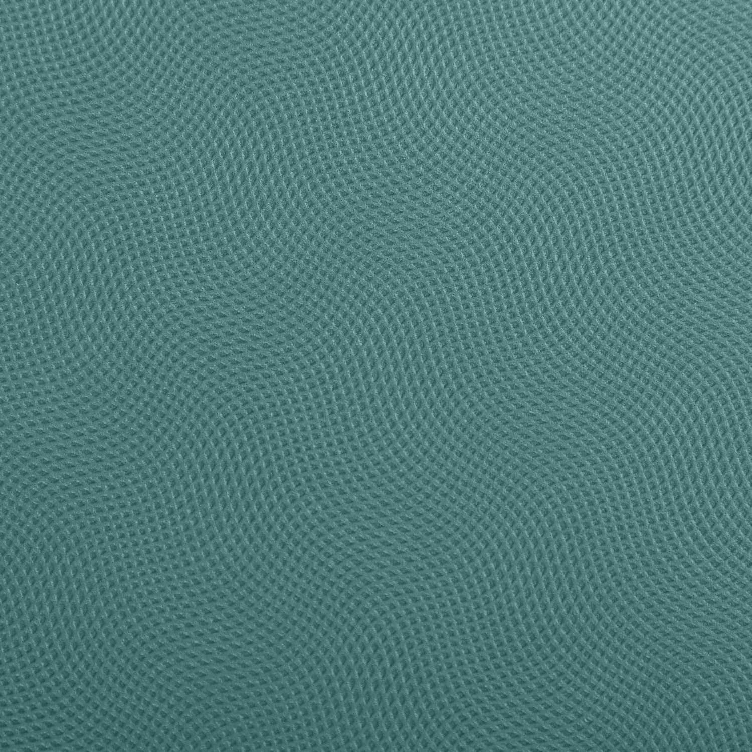 Nahaufnahme der strukturierten Oberfläche einer türkisfarbenen Yogamatte aus Naturkautschuk.