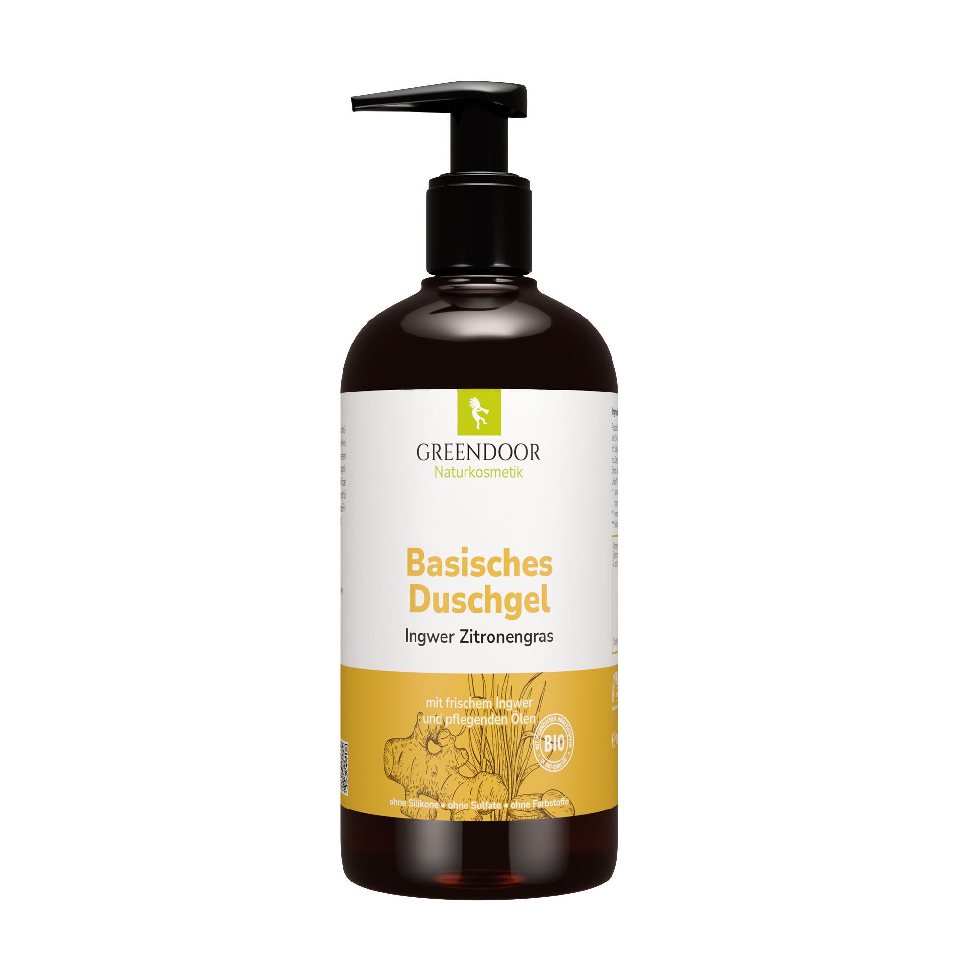 GREENDOOR Basisches Duschgel Ingwer Zitronengras