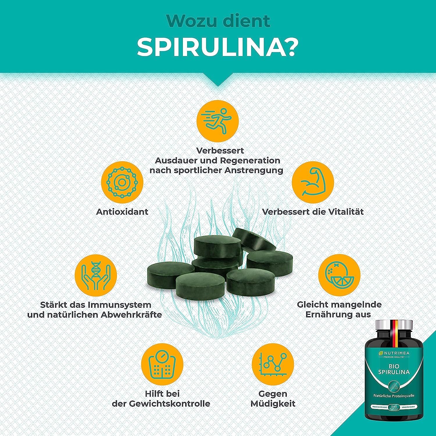 Nutrimea Spirulina Presslinge