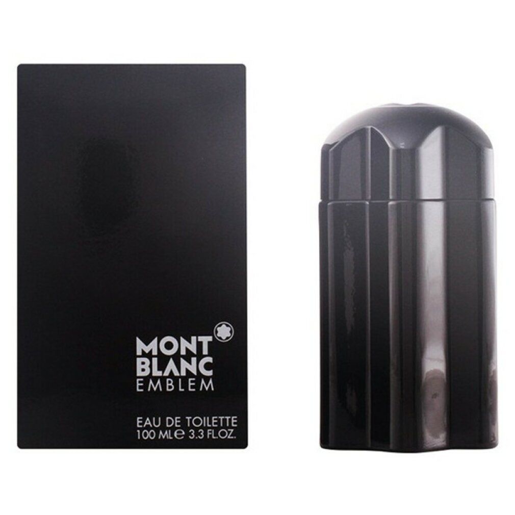 Schwarzer Flakon und Karton. Karton mit Logo. Flakon mit Stern-Logo. Eau de Toilette.