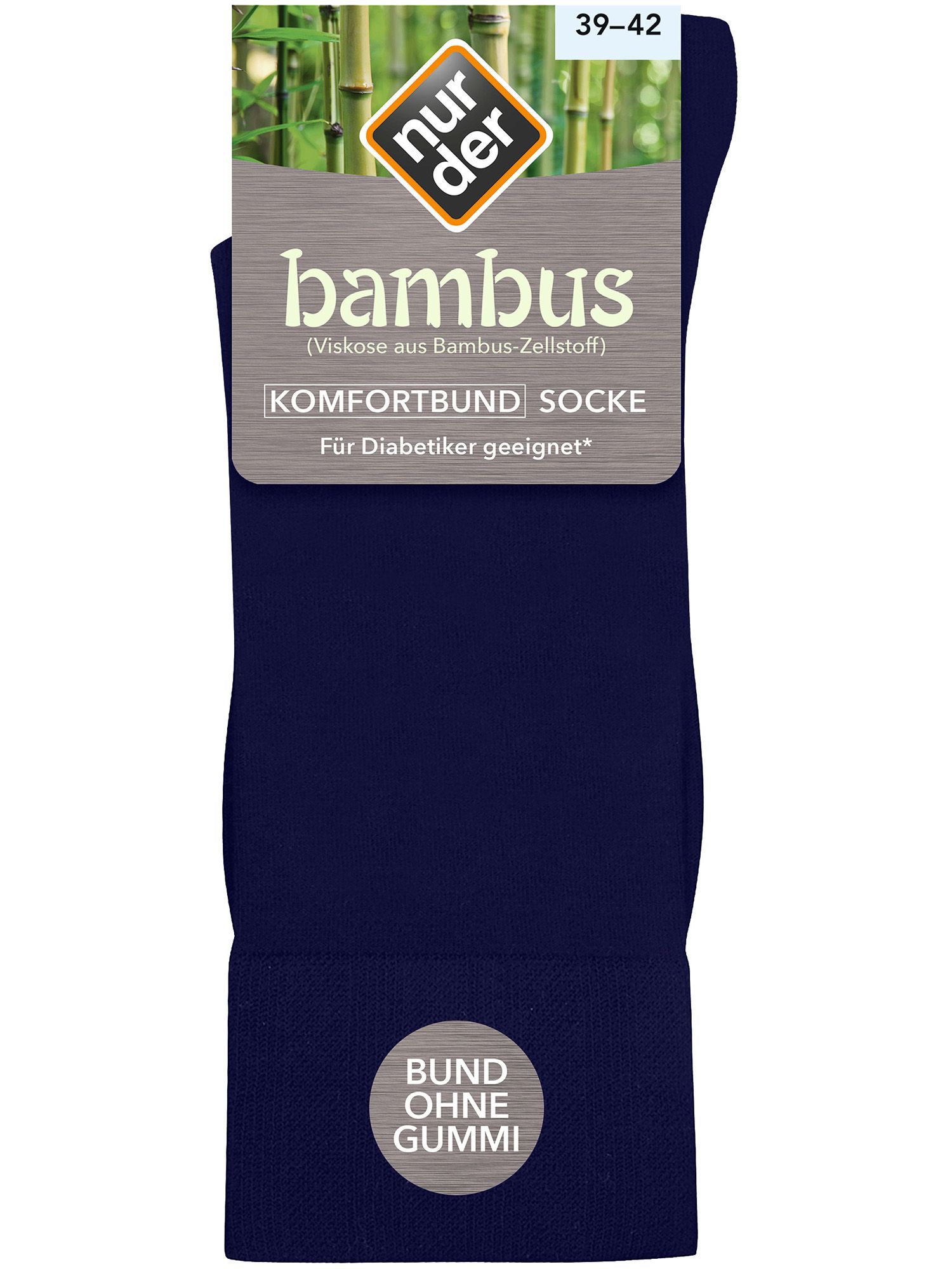 NUR DER Socke Bambus* Komfort - maritim - Größe 43-46