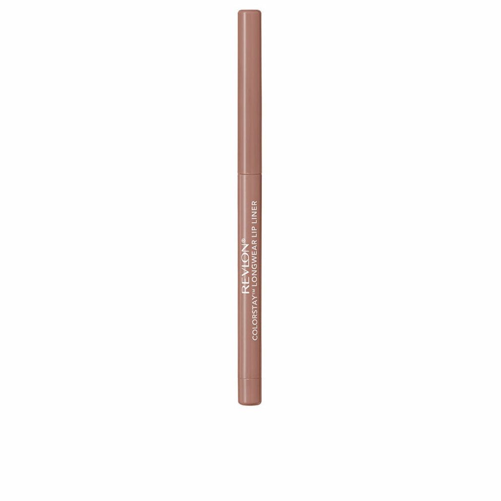 Revlon Colorstay Longwear Lip Liner. Brauner Lipliner. Produktname und Marke sind auf dem Stift aufgedruckt.