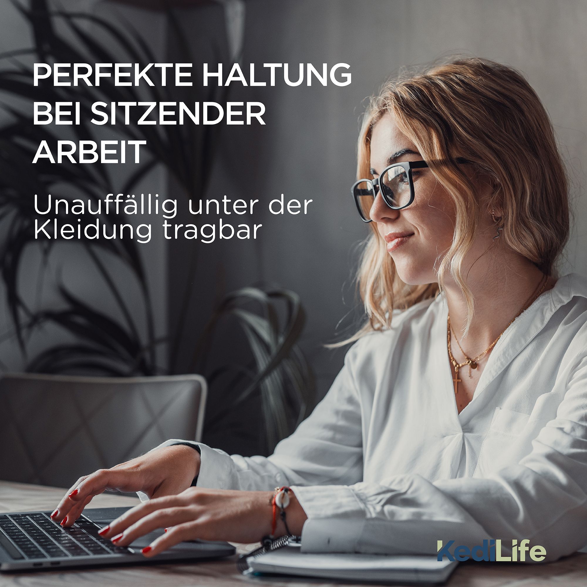 Anleitung zum Anlegen des Haltungskorrektors in drei Schritten.