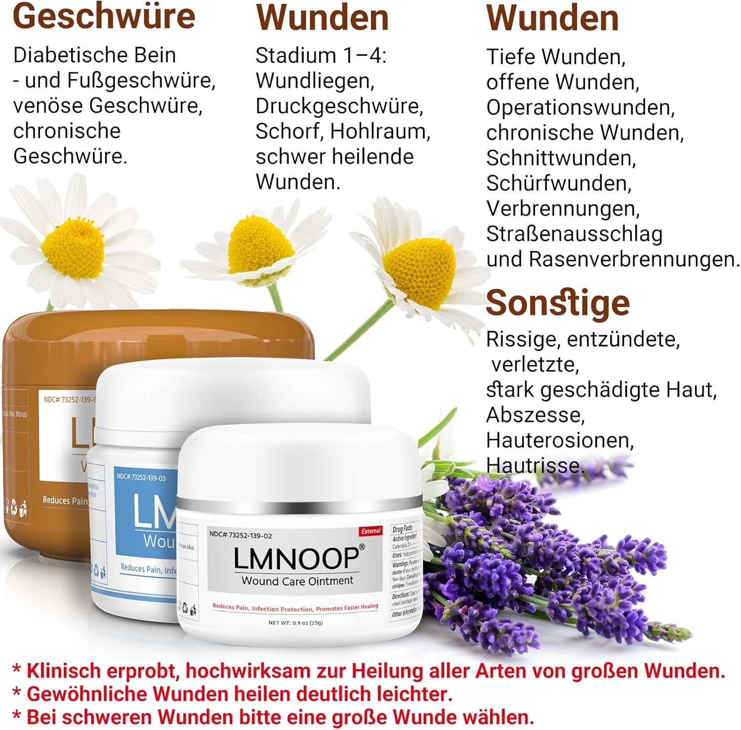 LMNOOP Dekubitus Creme Wundheilungssalbe