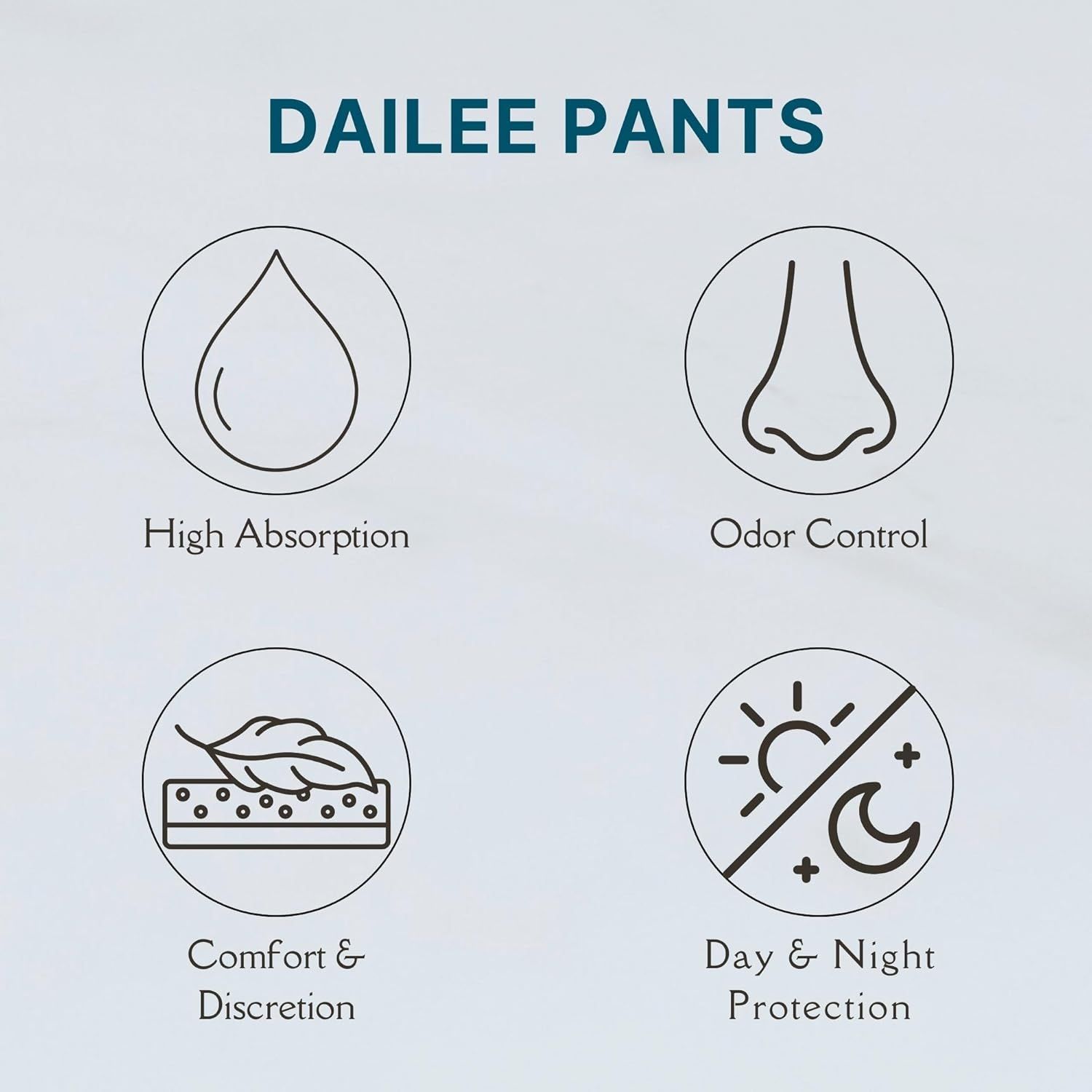 Dailee Pants Maxi Inkontinenz Windelhosen für Erwachsene