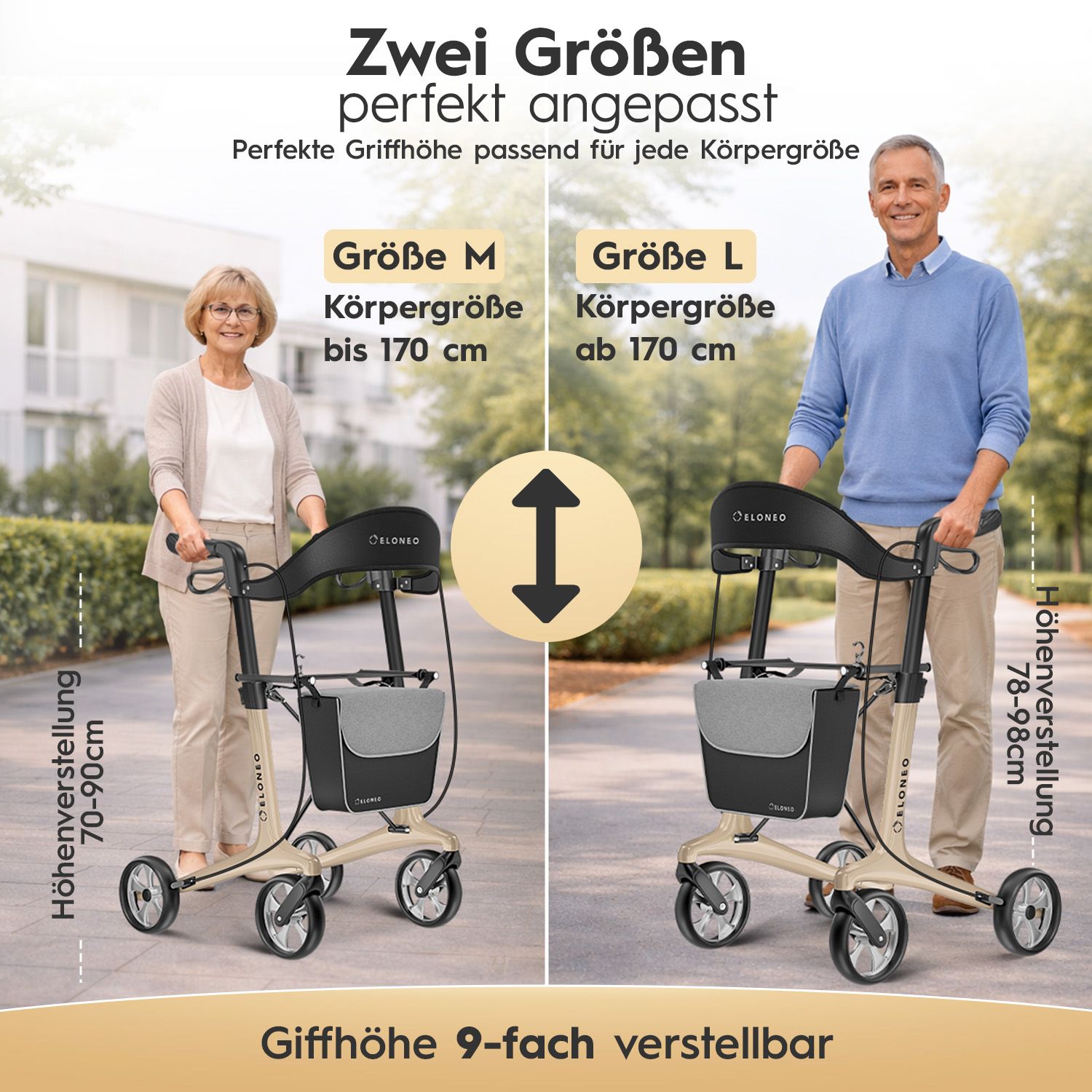 ELONEO Carbon Rollator - M
