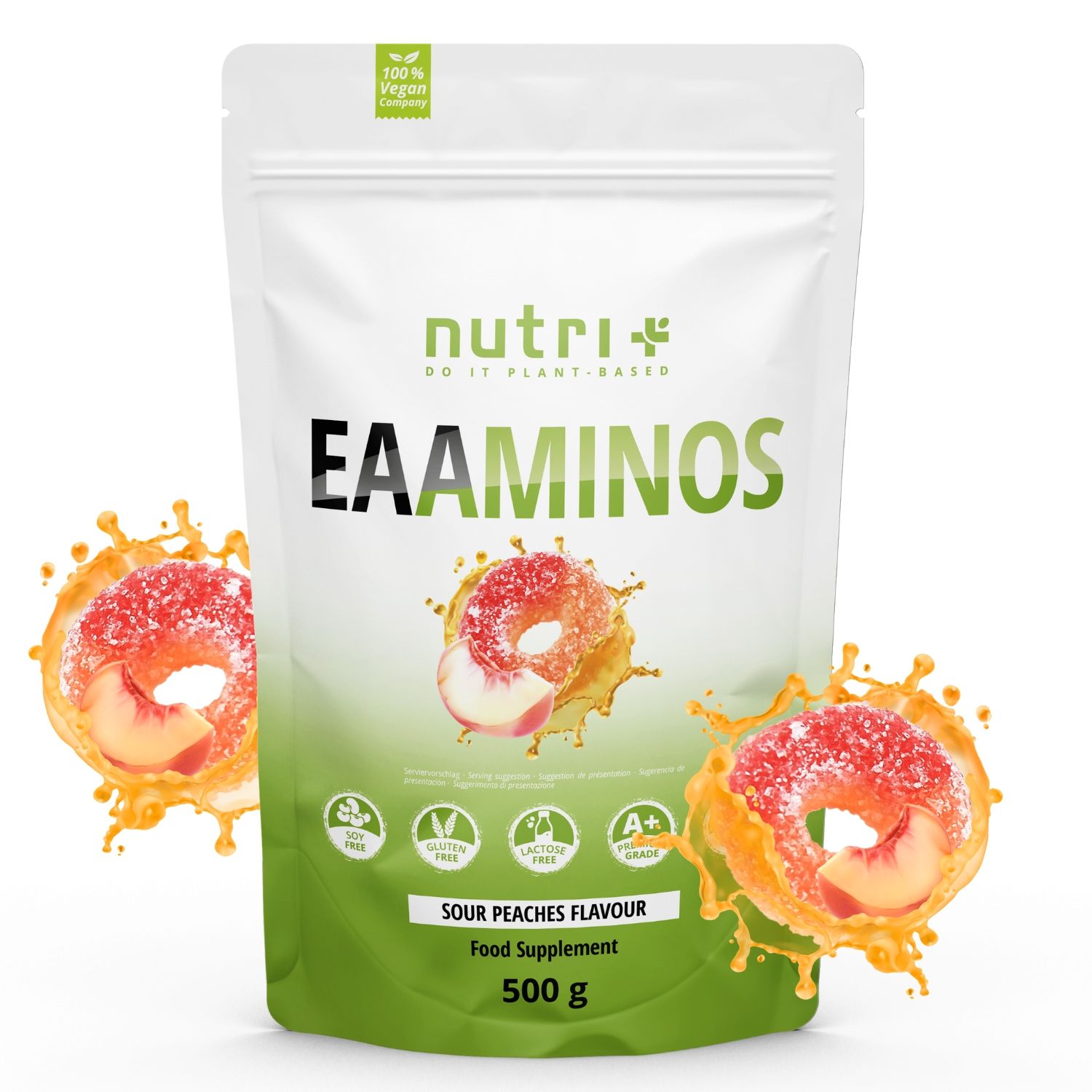 nutri+ Instant EAA Pulver 500g Komplex - Essentielle Aminosäuren