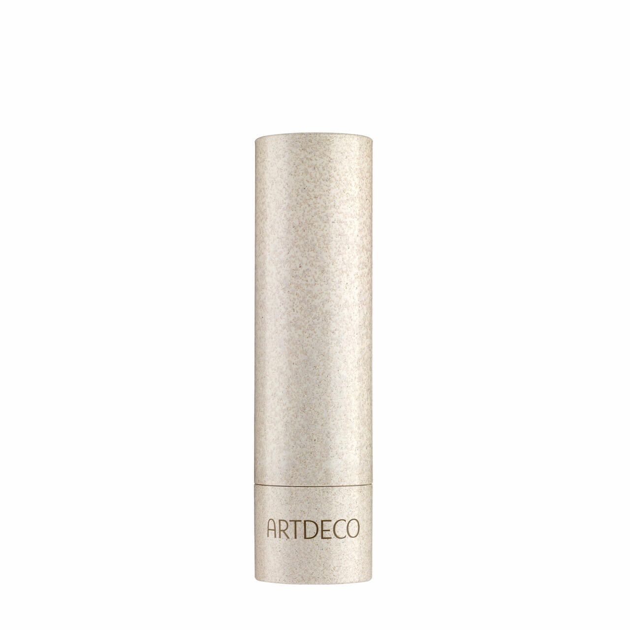 Geschlossener Lippenstift in cremefarbenem Gehäuse. Der Schriftzug ARTDECO ist auf dem Gehäuse zu sehen.