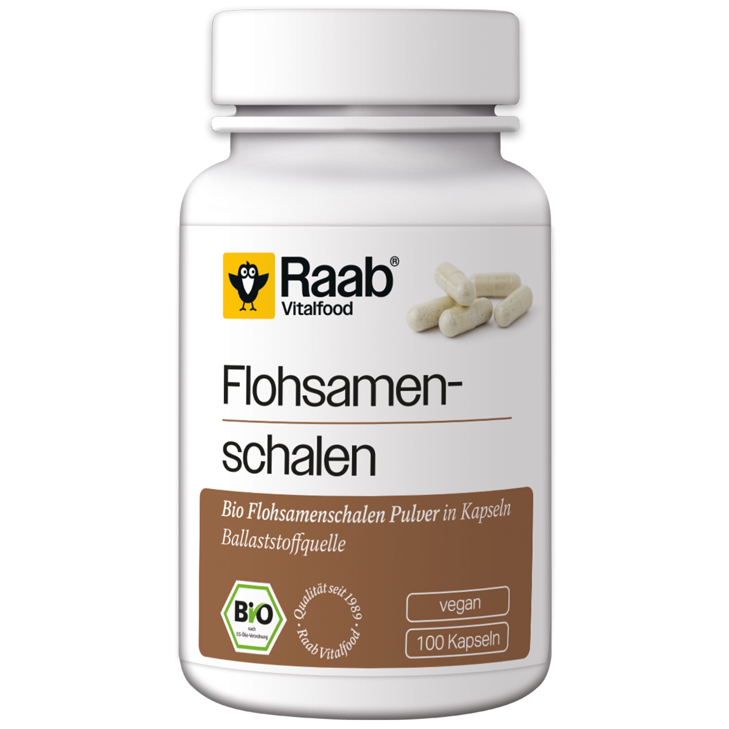 Raab Bio Flohsamenschalen Kapseln