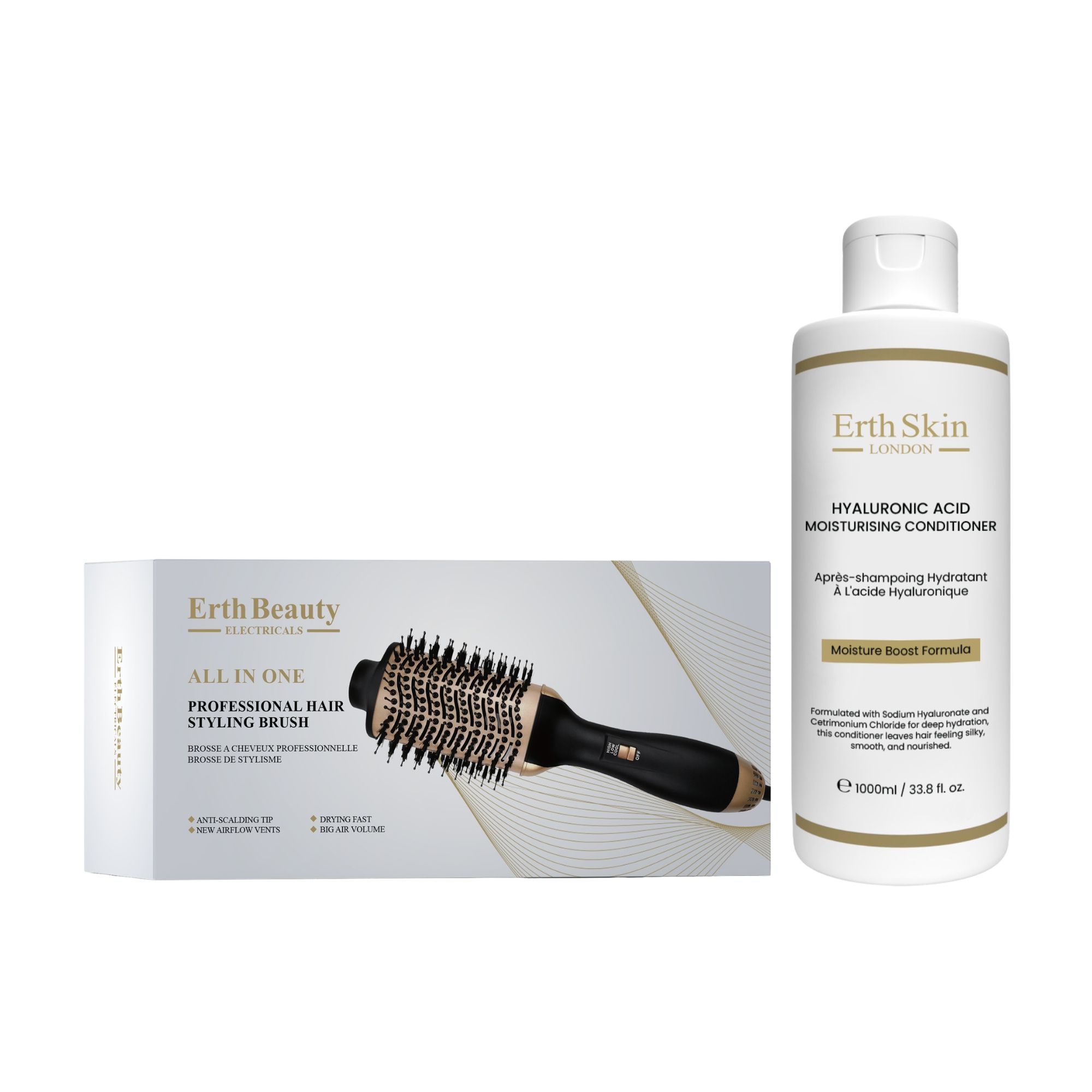 ErthSkin London Haarstylingbürste EU Duo Hyaluron