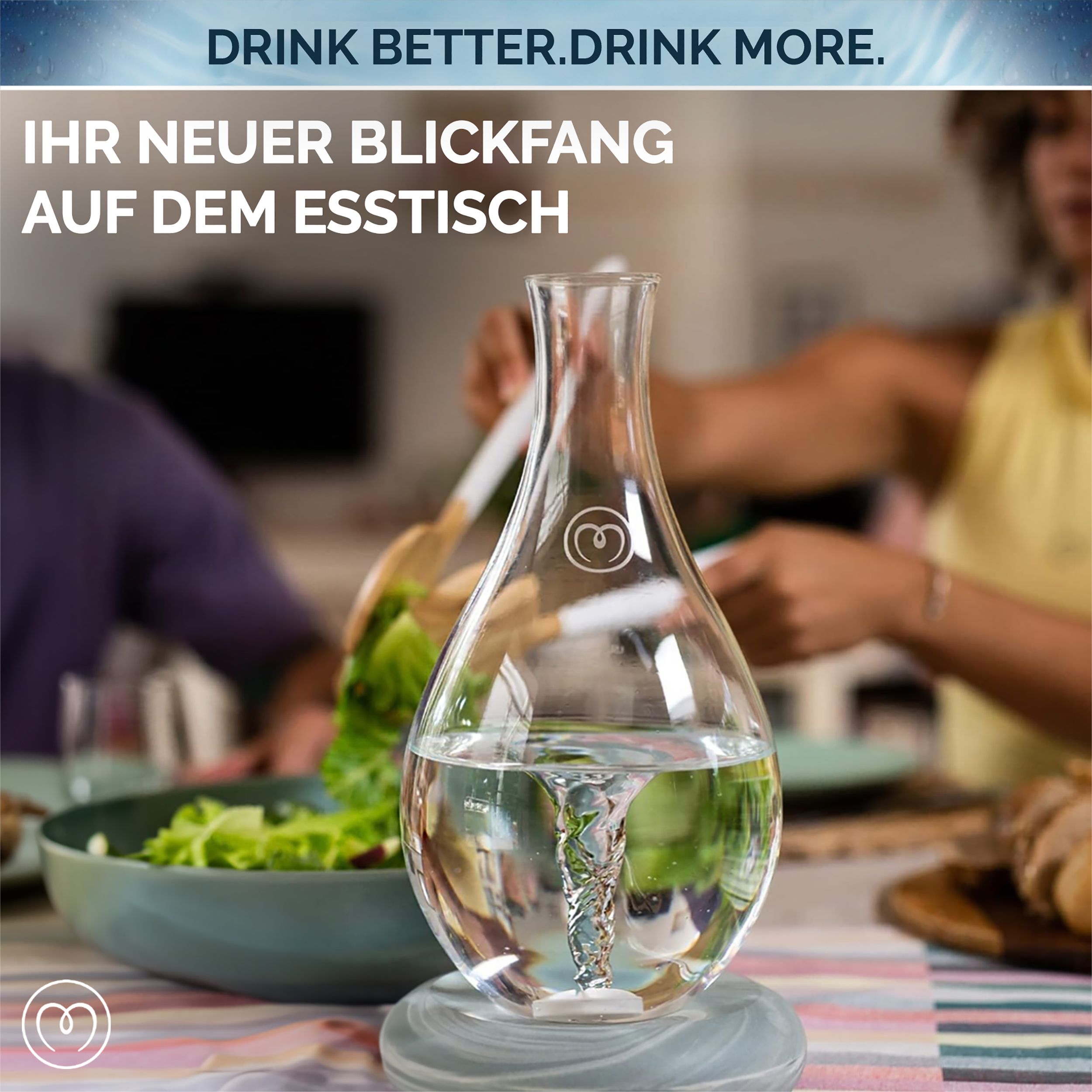 MAYU Water Swirl - Wasserkaraffe mit Wirbelbewegung