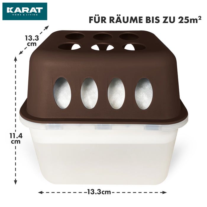 KARAT Luftentfeuchter Hava - Granulat Raumentfeuchter Braun