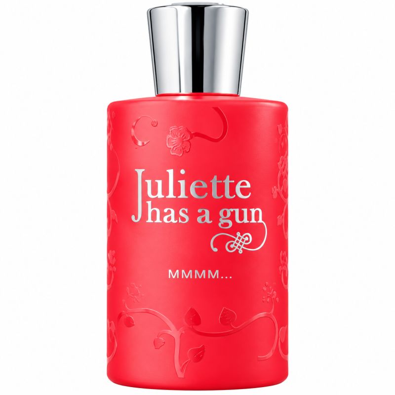Juliette has a gun MMMM... Eau de Parfum in roter Flasche mit silbernem Verschluss.