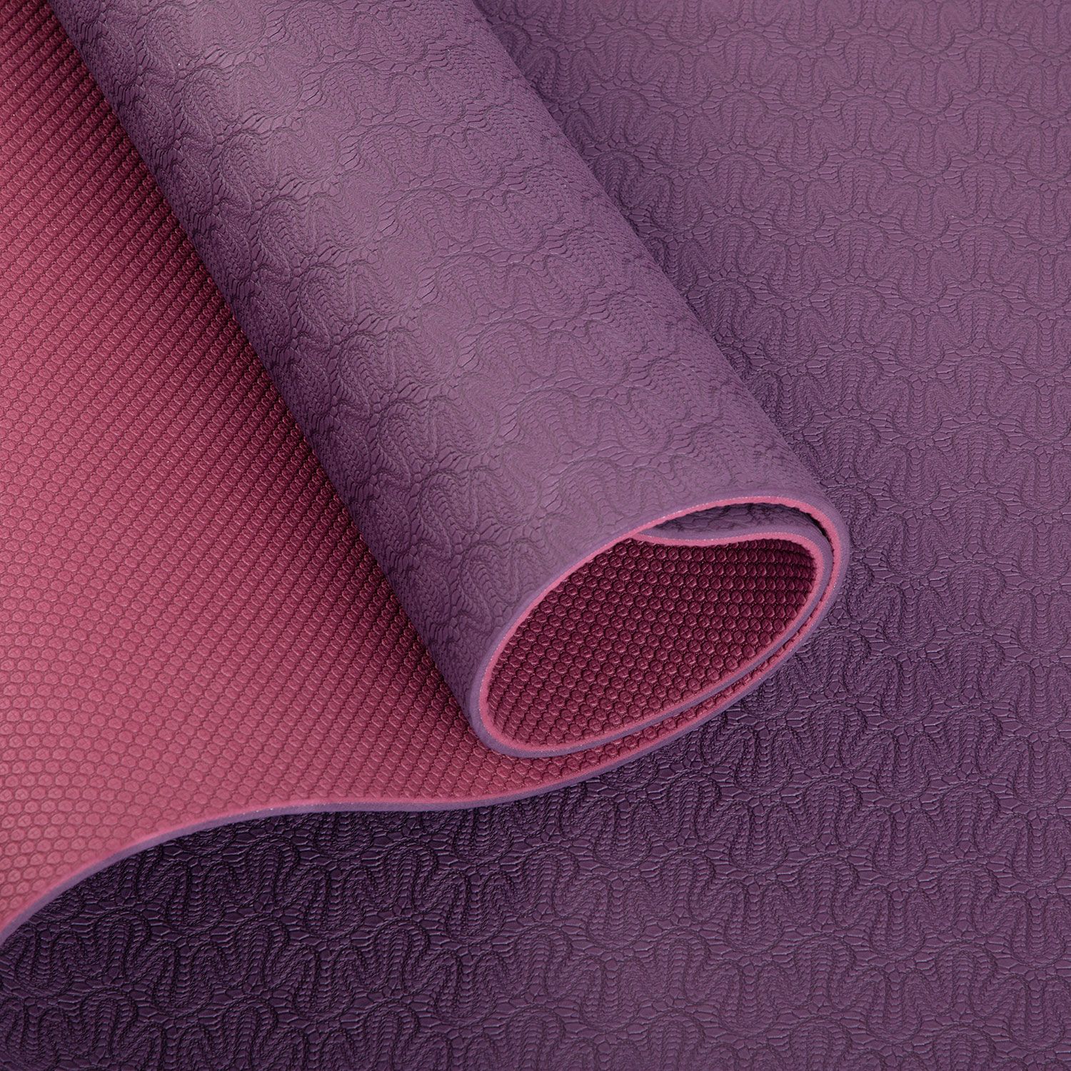 Yogamatte Lotus Pro, TPE aubergine/hell aubergine  942-NAU
