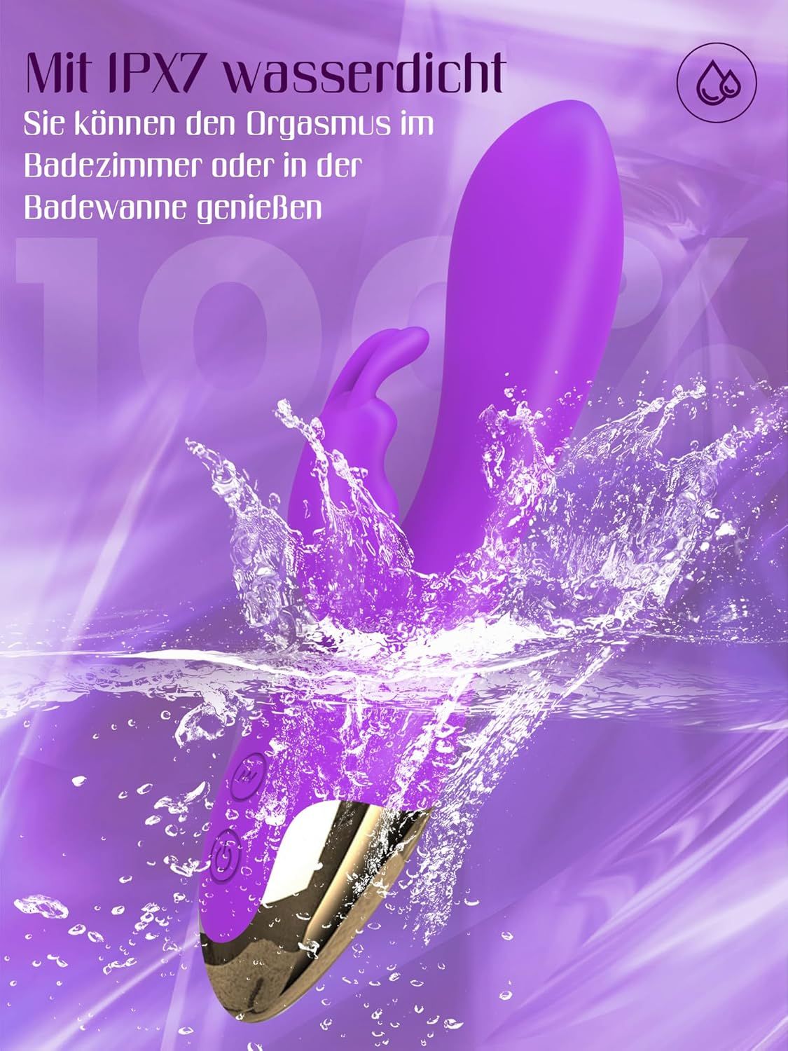 HIVEFUN Diloschwanz G Punkt Vibrator violett