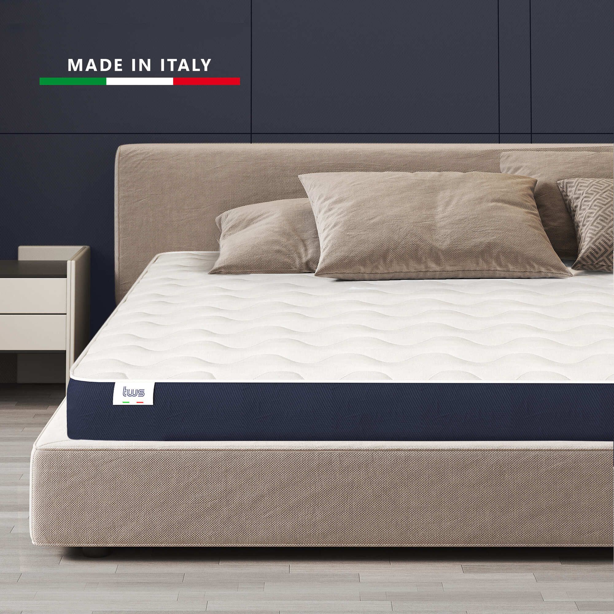 The White Stone Matratze 120x190 cm aus hypoallergenem Waterfoam, 30 cm
