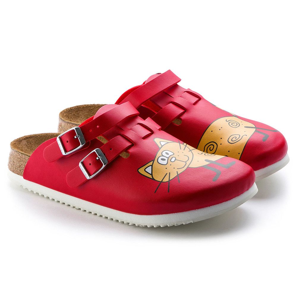 Birkenstock Kay SL Katze rot schmale Weite Gr. 36