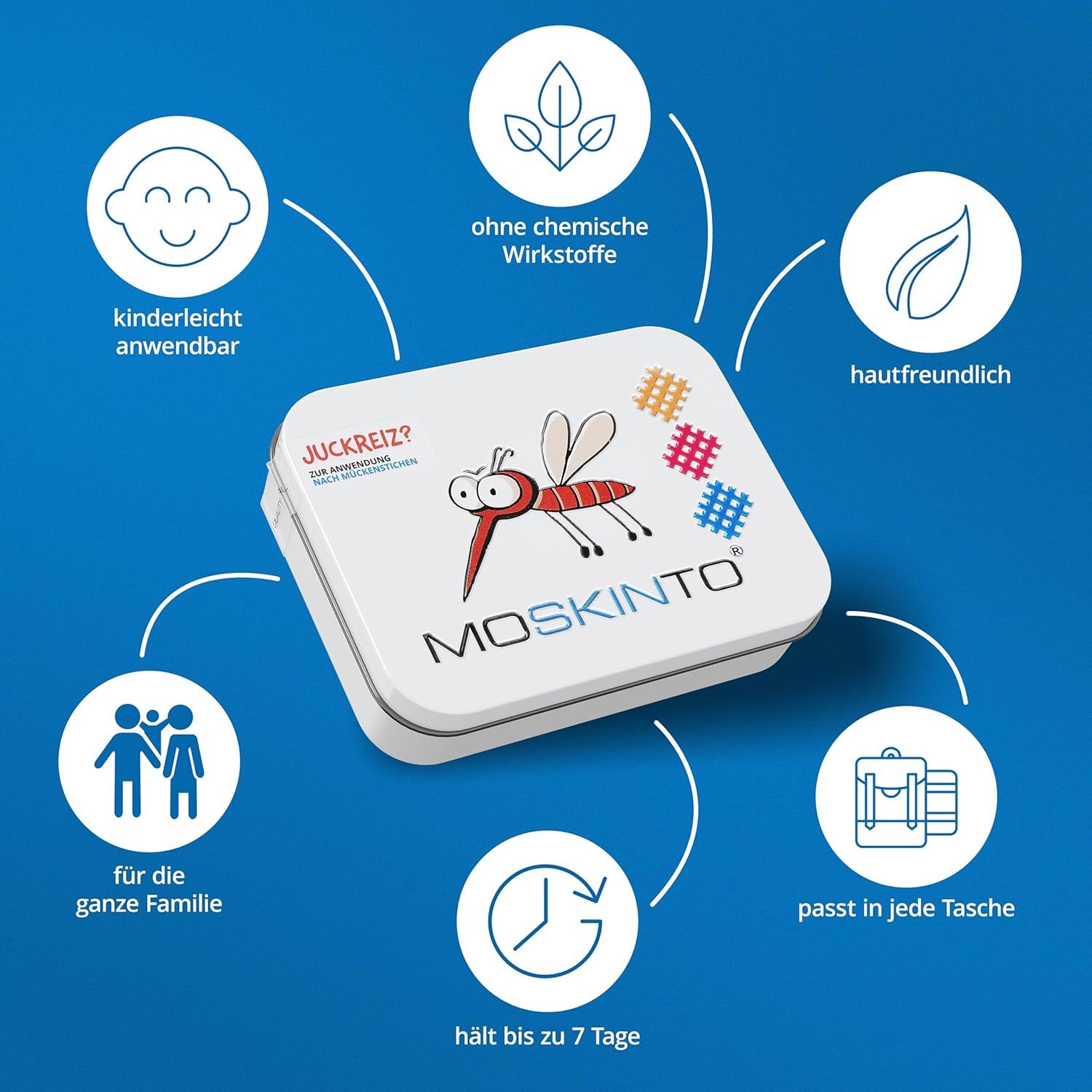 Moskinto Mückenpflaster für Kinder und Erwachsene