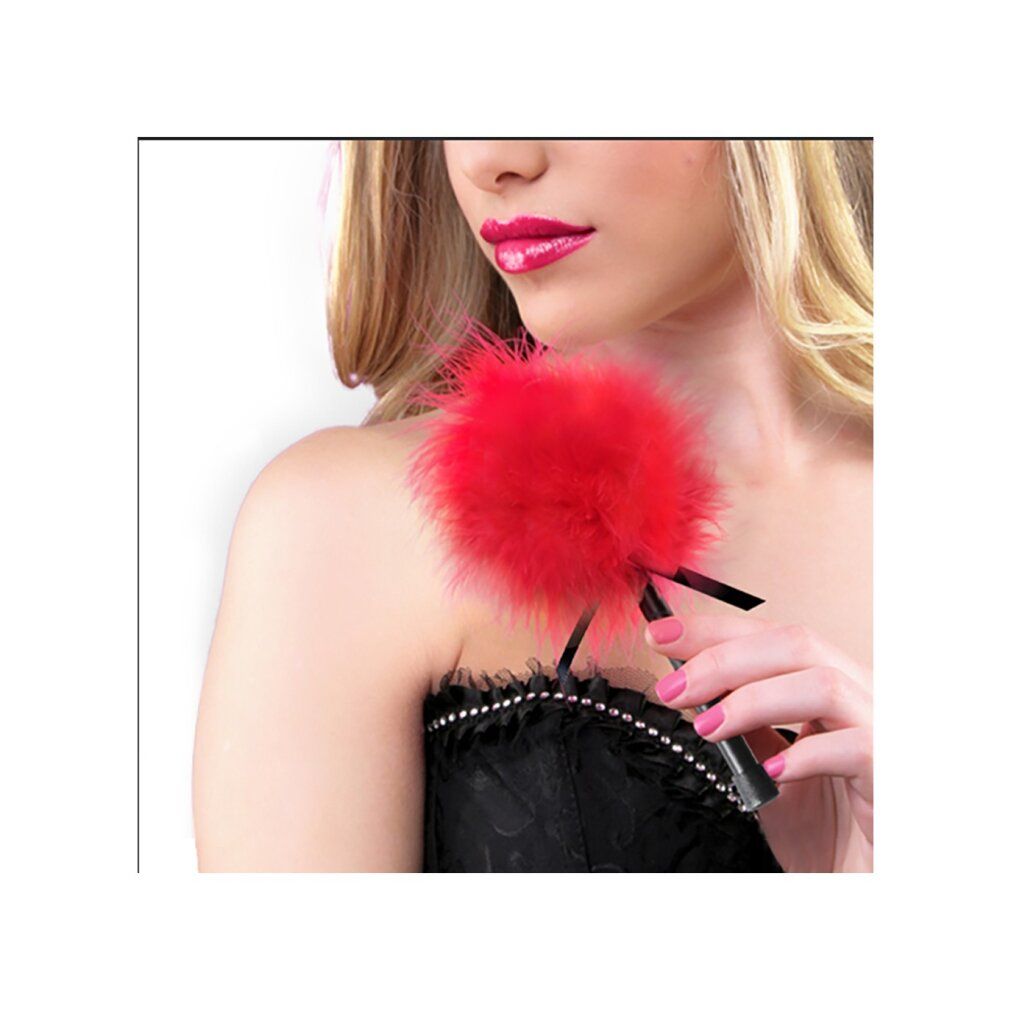 Secretplay red marabou duster