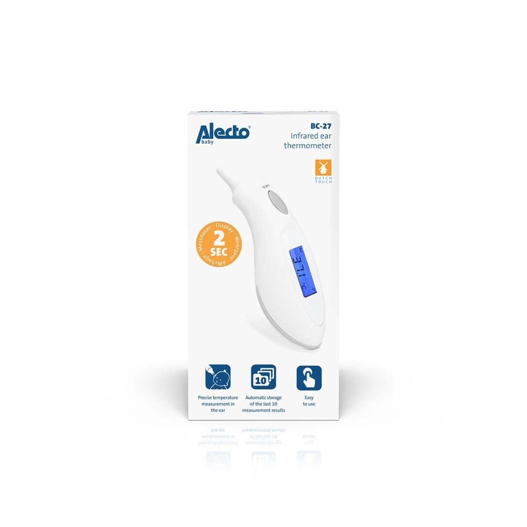 Alecto BC-27 Infrarot-Ohrthermometer weiß