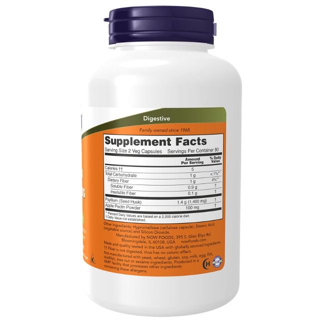 Weiße Flasche mit blauem Deckel. Etikett mit Nährwertangaben und Inhaltsstoffen. "Digestive" und "Supplement Facts" sichtbar.